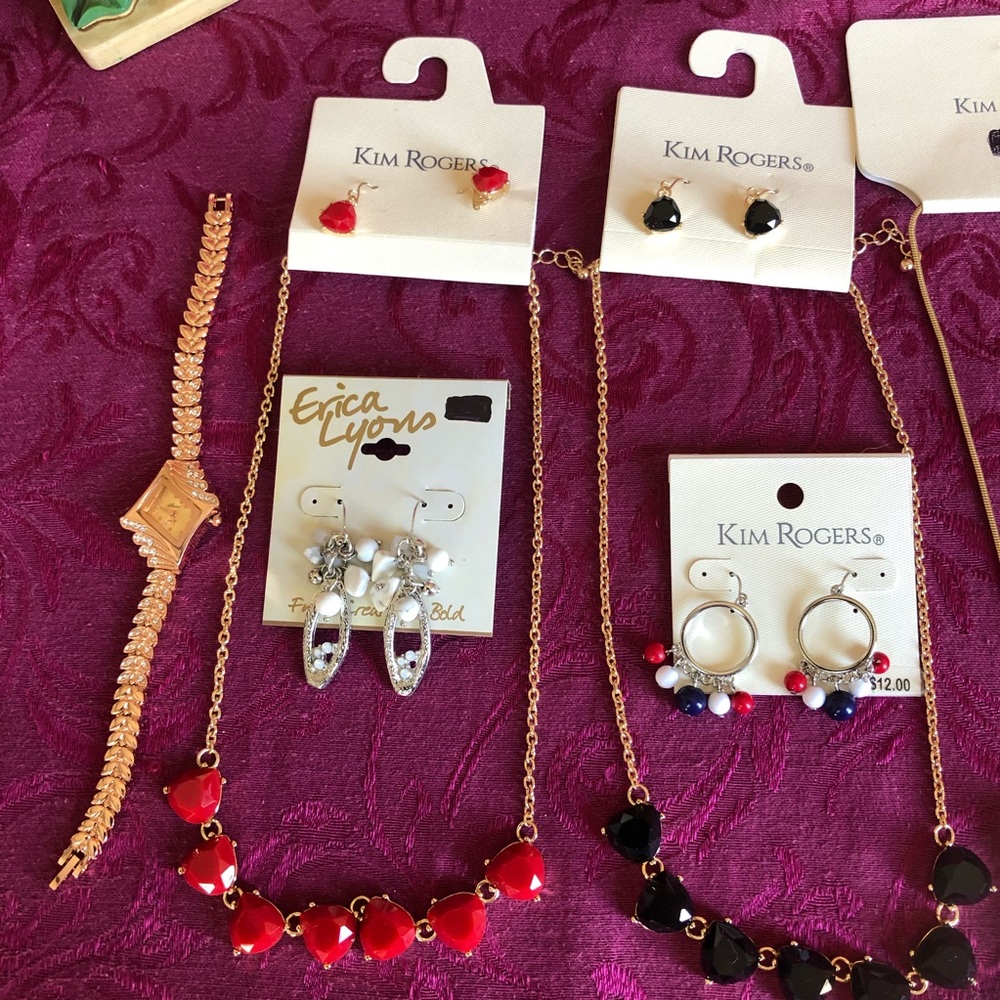 Huge Lot of NEW Jewelry. Mostly Kim Rogers. 14 Total Pieces. Most NWT! - Picture 2 of 16